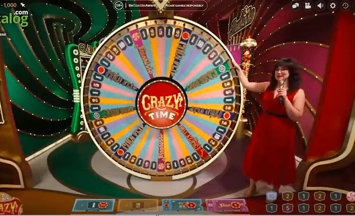 Фишки и расчёт ставок в Crazy Time